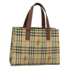 Secondhand Burberry Top Handle Tote Haymarket