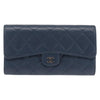 Secondhand Chanel CC Gusset Classic Flap Wallet Quilted