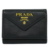 Secondhand Prada Trifold Wallet Vitello Grain