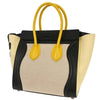 Celine Luggage Bag Canvas and Leather