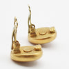 Secondhand Chanel Vintage Round Clip-On Earrings Metal with Faux