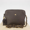 Bally Vintage Chain Shoulder Bag Quilted Leather