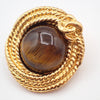 Secondhand Chanel Vintage CC Round Button Clip-On Earrings