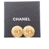 Secondhand Chanel Vintage Round CC Clip-On Earrings