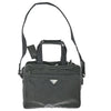 Secondhand Prada Expandable Front Zip Boston Bag Tessuto