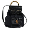 Secondhand Gucci Vintage Bamboo Backpack Nylon and
