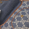 Celine Vintage Triomphe Shoulder Bag Denim with Leather