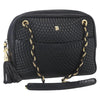 Bally Vintage Chain Shoulder Bag Quilted Leather