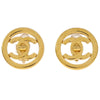 Chanel CC Round Earrings Metal
