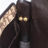 Christian Dior Vintage Trotter Crossbody Bag Diorissimo Coated Canvas