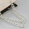 Chanel CC Resin Chain Tote Quilted Raffia