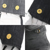 Secondhand Prada Canapa Tote Black Denim Jeans Accessories