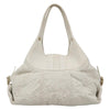Secondhand Bvlgari Chandra Hobo White Leather Bags