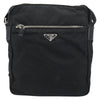 Prada Front Pocket Zip Messenger Bag Tessuto with Saffiano Leather