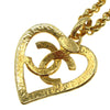Secondhand Chanel CC Heart Pendant Necklace