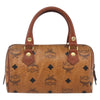 MCM Visetos Handbag Canvas and Leather
