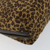 Bottega Veneta Vintage Shoulder Bag Leopard Print