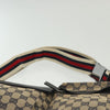 Gucci Vintage Double Belt Bag GG Canvas with Leather