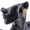 Chanel Vintage CC Earrings Metal