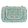 Chanel Classic Single Flap Bag Braided Quilted Tweed