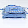 Secondhand Prada Etiquette Flap Bag Studded Tessuto