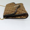 Christian Dior Vintage Trotter Flap Shoulder Bag Canvas