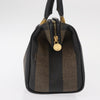 Fendi Vintage Pequin Convertible Boston Bag Coated Canvas