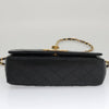 Chanel Full Flap Shoulder Bag Embossed Quilted Calfskin