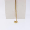 Secondhand Christian Dior CD Round Pendant Necklace Metal and Crystals