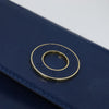 Secondhand Celine Circle logo Blue Leather Bags