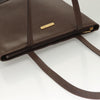 Secondhand Burberry Handle Tote Brown Leather Accessories