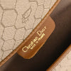 Christian Dior Vintage Honeycomb Flap Crossbody Bag Canvas and Leather