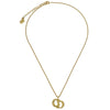 Secondhand Christian Dior CD Pendant Necklace Gold-plated