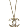 Secondhand Chanel CC Necklace Gold Metal Jewelry