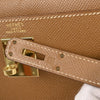 Hermes Kelly Handbag Calf leather with hardware gold