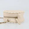 Chanel Round Clutch with Chain Quilted Calfskin with Pearl Detail