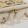 Chanel CC Zip Around Clutch with Chain Quilted Metal and Lambskin