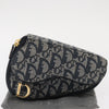 Christian Dior Saddle Zip Pouch Diorissimo Canvas