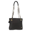 Bally Vintage Chain Shoulder Bag Quilted Leather