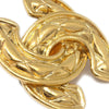 Chanel CC Clip-On Earrings Quilted Metal