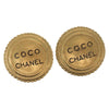 Chanel Vintage Round CC Clip-On Earrings Metal