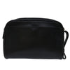 Secondhand Burberry Zip Clutch Black Leather Accessories