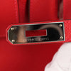 Secondhand Hermes Birkin Handbag Red Epsom with Palladium Hardware