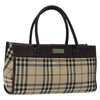 Secondhand Burberry Nova Check Handbag Nova Check Canvas and