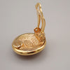 Chanel Vintage CC Round Clip-On Earrings Metal