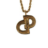 Secondhand Christian Dior CD Pendant Necklace Gold-plated
