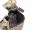 Gucci Vintage Double Belt Bag GG Canvas with Leather