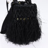 Prada Fringe Wicker Tote Woven Straw
