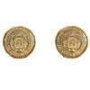 Secondhand Chanel Vintage Round CC Clip-On Earrings