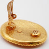 Secondhand Chanel Vintage CC Round Button Clip-On Earrings